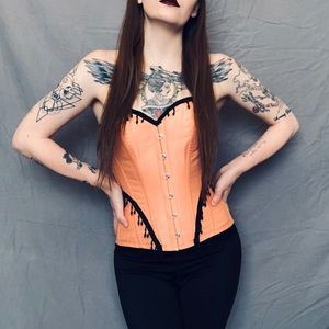 Peach Overbust Corset